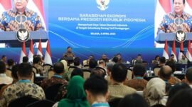 Presiden RI Prabowo Subianto dalam acara  'Sarasehan Ekonomi Bersama Presiden RI, Jakarta. (Dok. Tim Media Prabowo)