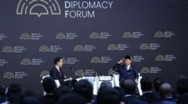 Presiden RI Prabowo Subianto dalam Forum Diplomasi Antalya 2025 di Turki. (Dok. Tim Media Prabowo)