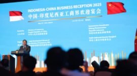 Presiden Prabowo Subianto dalam Resepsi Bisnis Indonesia-Tiongkok 2025 yang berlangsung di Jakarta, Sabtu (24/5/2025). (Dok. Tim Media Prabowo Subianto)