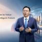 David Wang, Huawei's Executive Director of the Board, delivering the opening speech for the 4th Digital Economy Development Forum