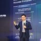 Steven Zhao, delivering a keynote speech titled "Moving Towards the All Intelligence Era, Net5.5G Leads Intelligent IP Innovation"
